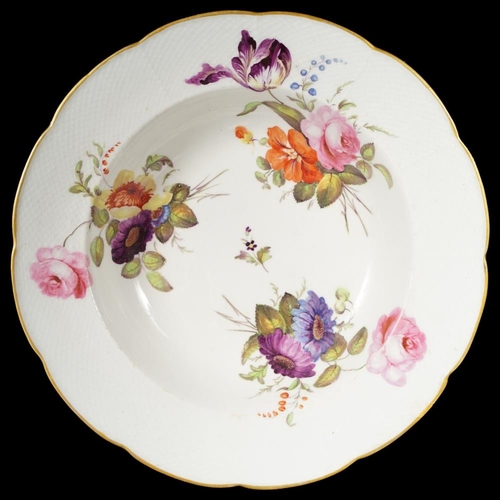 230 - 4 18TH-CENTURY DERBY DESSERT DISHES