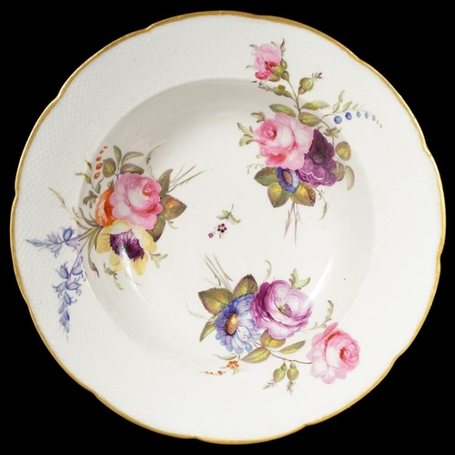 230 - 4 18TH-CENTURY DERBY DESSERT DISHES