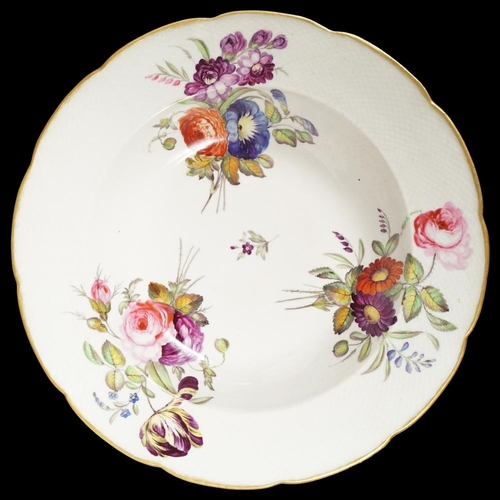 230 - 4 18TH-CENTURY DERBY DESSERT DISHES