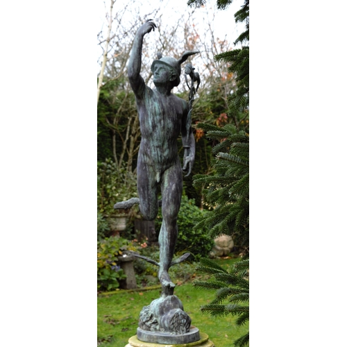 254 - 19TH-CENTURY BRONZE GARDEN SCULPTURE