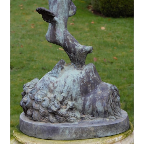 254 - 19TH-CENTURY BRONZE GARDEN SCULPTURE