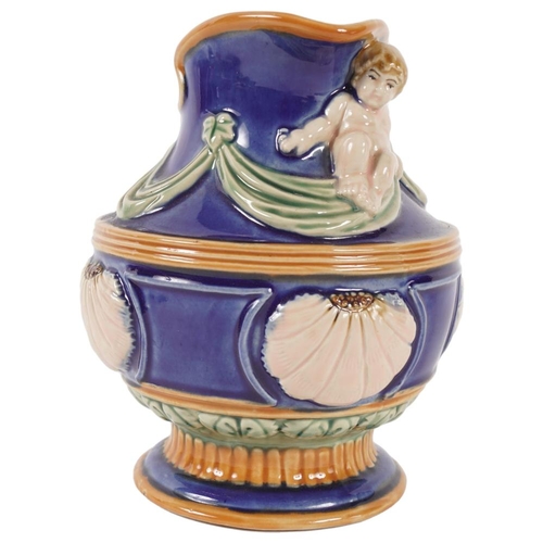 28 - 19TH-CENTURY MAJOLICA JUG