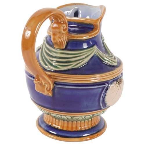 28 - 19TH-CENTURY MAJOLICA JUG