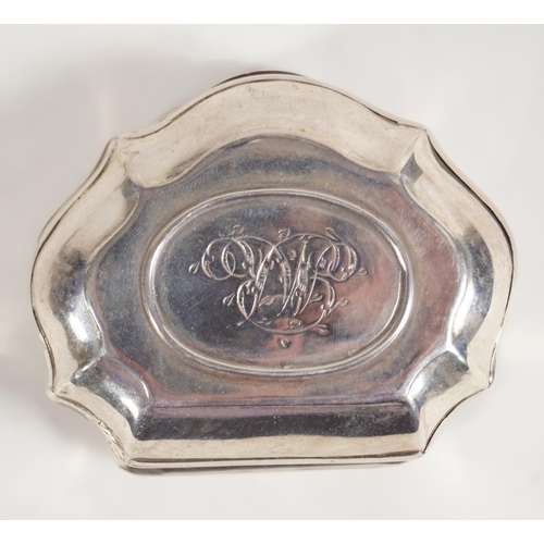 3 - 18TH-CENTURY SILVER VANITY BOX