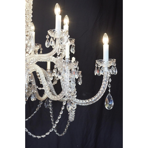 39 - LARGE REGENCY CRYSTAL CHANDELIER