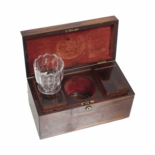 40 - ROSEWOOD TEA CADDY