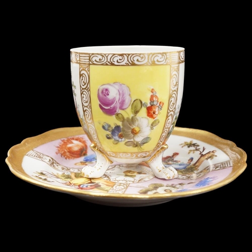 43 - 19TH-CENTURY MEISSEN CUP AND SAUCER