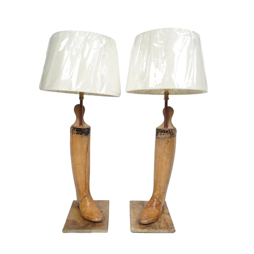 48 - PAIR NOVEL TABLE LAMPS