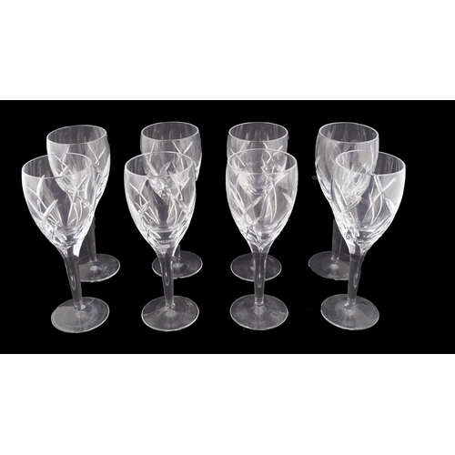 514 - 8 JOHN ROCHA WATERFORD WINE GLASSES