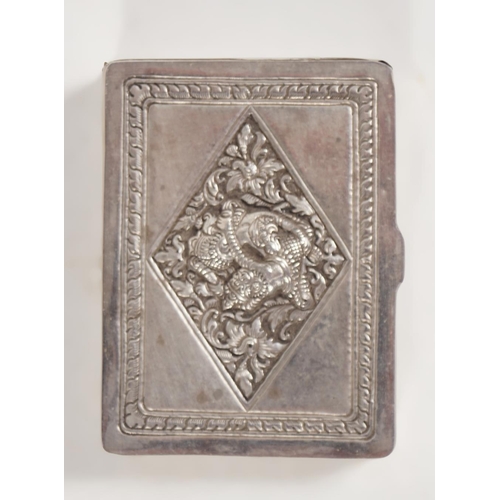 57 - 19TH-CENTURY INDO-PERSIAN SILVER SNUFF BOX