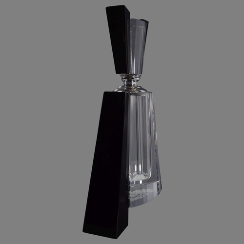 58 - ART DECO CRYSTAL WINE DECANTER