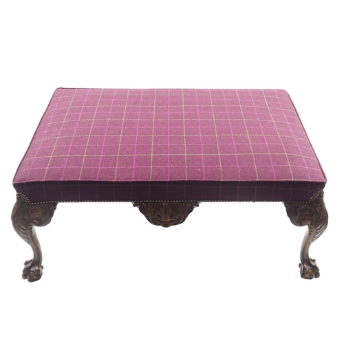 605 - LARGE DUBLIN UPHOLSTERED STOOL