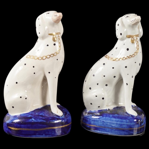 614 - PAIR STAFFORDSHIRE DOGS