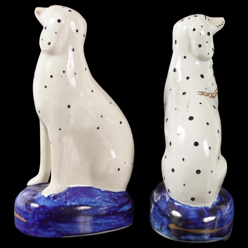 614 - PAIR STAFFORDSHIRE DOGS