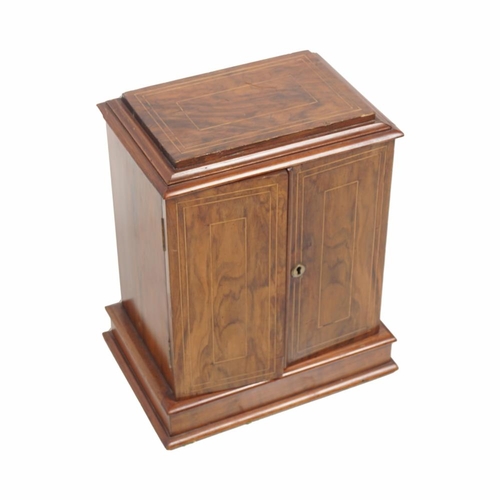 617 - FINE INLAID DESK TOP SPECIMEN CABINET