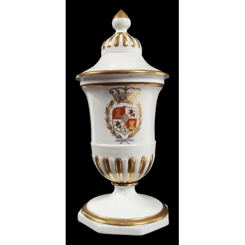 68 - ARMORIAL PORCELAIN VASE