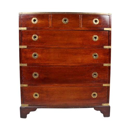 74 - MAHOGANY CAMPAIGN CHEST