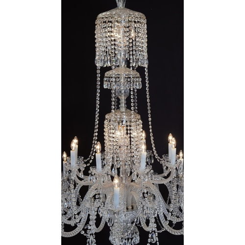 83 - LARGE REGENCY CRYSTAL CHANDELIER