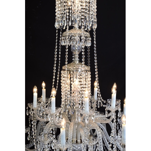 83 - LARGE REGENCY CRYSTAL CHANDELIER