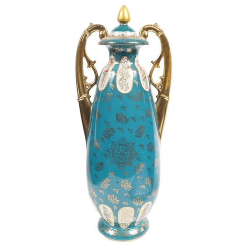 85 - LARGE 19TH-CENTURY VIENNA VASE AND COVER