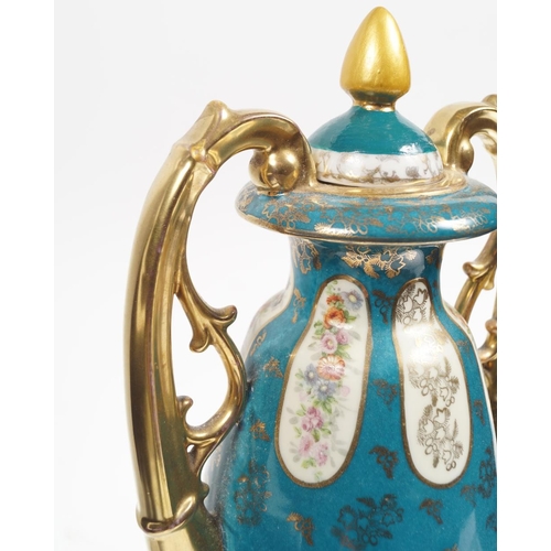 85 - LARGE 19TH-CENTURY VIENNA VASE AND COVER