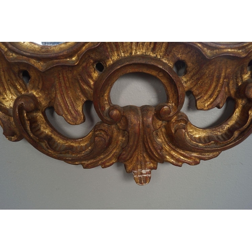 100 - 18TH-CENTURY CARVED GILTWOOD PIER MIRROR