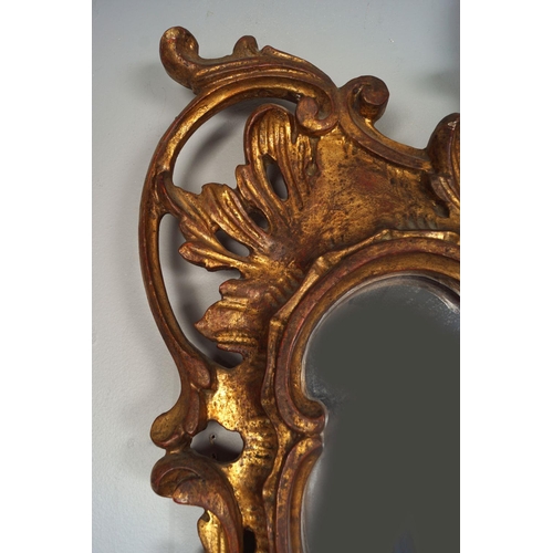 100 - 18TH-CENTURY CARVED GILTWOOD PIER MIRROR