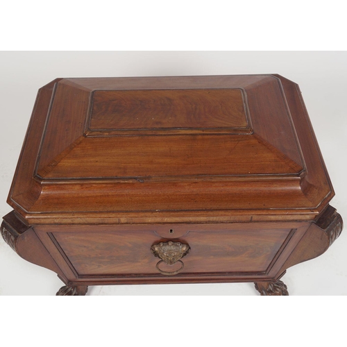 13 - REGENCY MAHOGANY WINE CELLARETTE