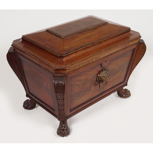 13 - REGENCY MAHOGANY WINE CELLARETTE