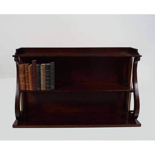 166 - REGENCY WALL-MOUNTED BOOKSHELF