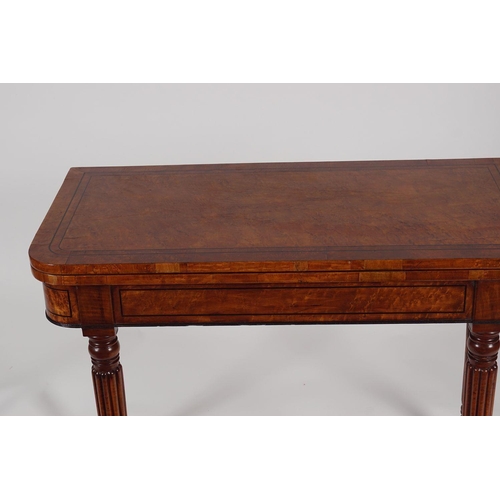 187 - REGENCY MAHOGANY & EBONY GAMES TABLE