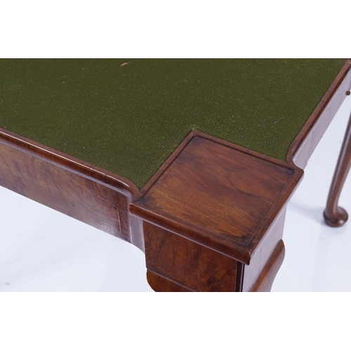 196 - EDWARDIAN WALNUT GEORGE II STYLE GAMES TABLE