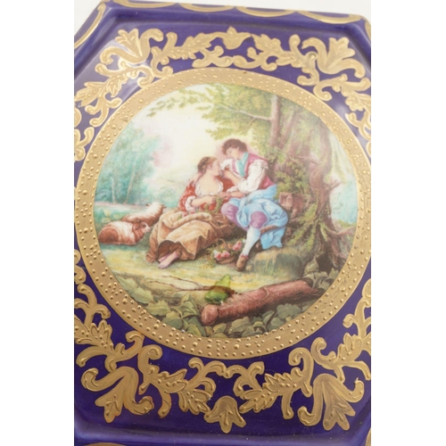 207 - SEVRES STYLE JEWELLERY BOX