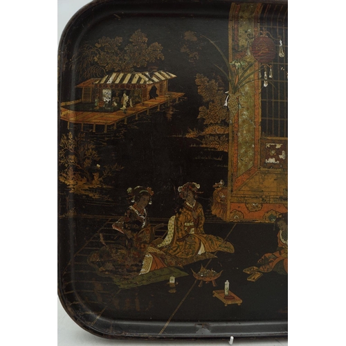 211 - REGENCY PAPIER MACHE TRAY