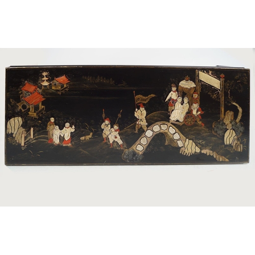 241 - LARGE QING LACQUERED LOW TABLE