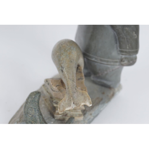 243 - INUIT STONE SCULPTURE GROUP