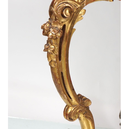 245 - 19TH-CENTURY CARVED GILTWOOD CONSOLE TABLE