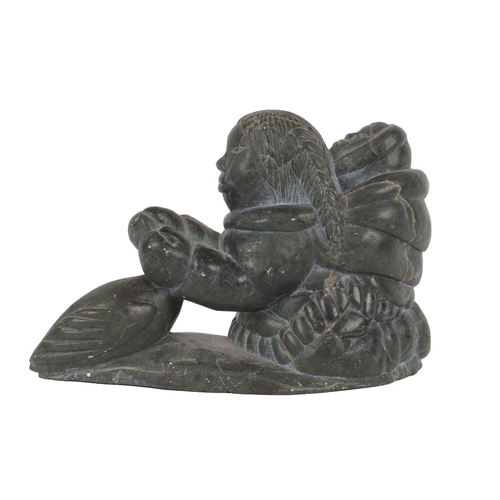 247 - INUIT STONE SCULPTURE GROUP