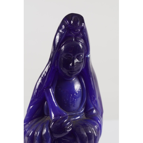 267 - CHINESE QING PEKING GLASS GUANYIN