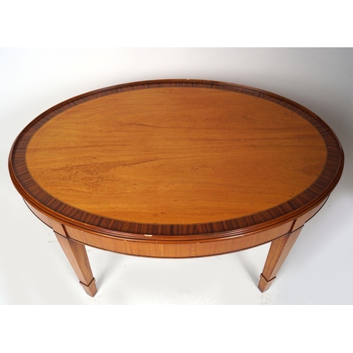 268 - SATINWOOD & PARQUETRY TRAY TOP COFFEE TABLE