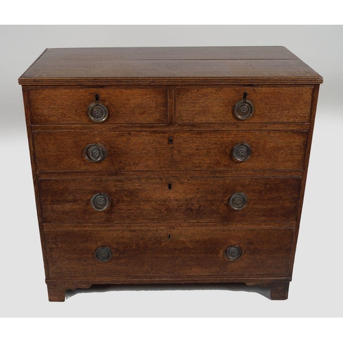 286 - GEORGIAN OAK CHEST