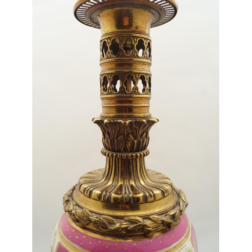 294 - 19TH-CENTURY ORMOLU MOUNTED TABLE LAMP