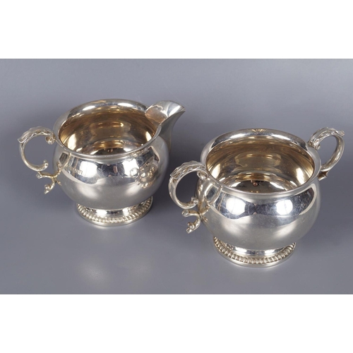 3 - 5-PIECE SILVER TEA AND COFFEE SERVICE