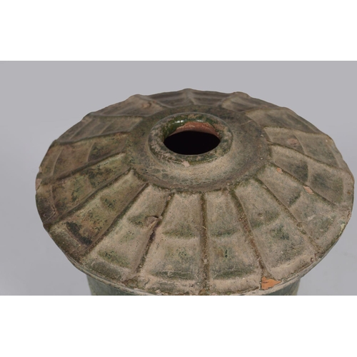 300 - CHINESE ARCHAIC GREEN GLAZED GRANARY POT