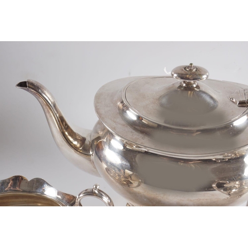 306 - 3-PIECE SHEFFIELD TEA SERVICE