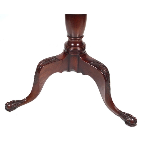 307 - IRISH 18TH-CENTURY MAHOGANY TEA TABLE