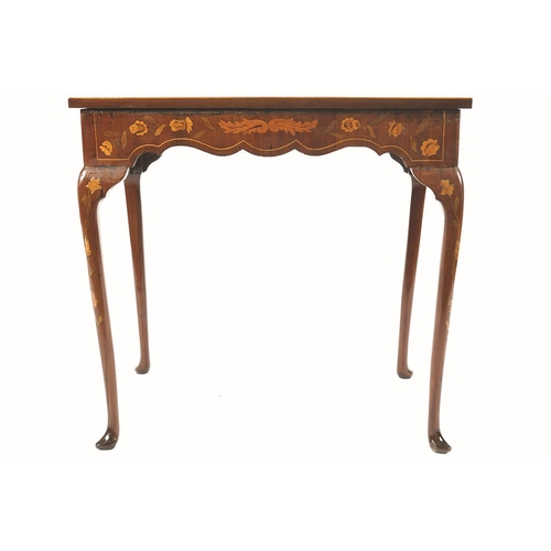 424 - 18TH-CENTURY MAHOGANY AND MARQUETRY CENTRE TABLE