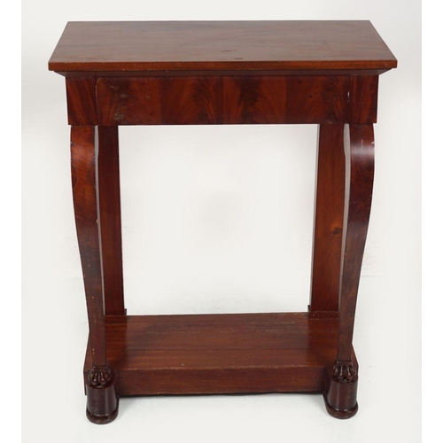 430 - REGENCY PERIOD MAHOGANY CONSOLE TABLE