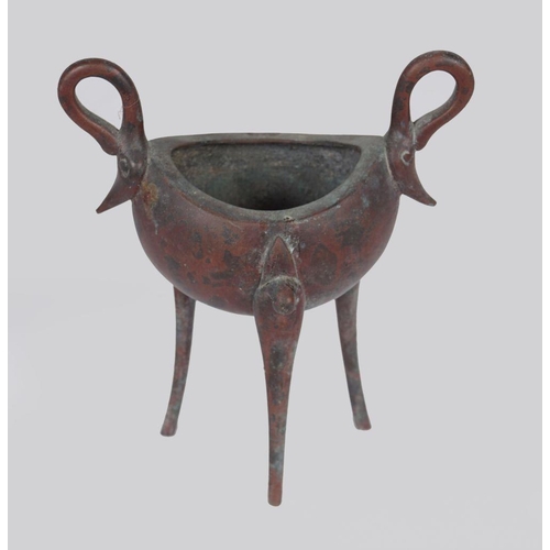 435 - CHINESE QING BRONZE CENSER