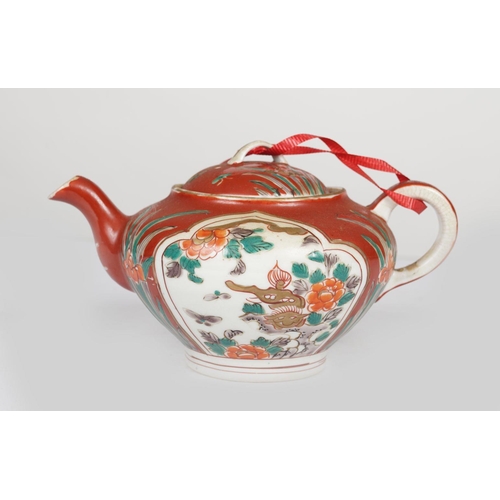 45 - CHINESE QING POLYCHROME TEAPOT